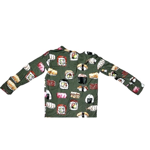 Posh Peanut Bamboo Green Sushi Footie 3-6 months Foodie Whimsygoth Fantasy - Picture 7 of 10